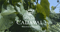 Desktop Screenshot of casacadaval.pt